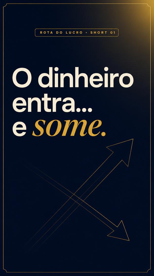 O dinheiro entra… e some.